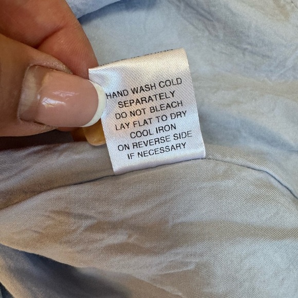 MARBLE Blue and White Floral Mini Dress Size Medium - Picture 10 of 15